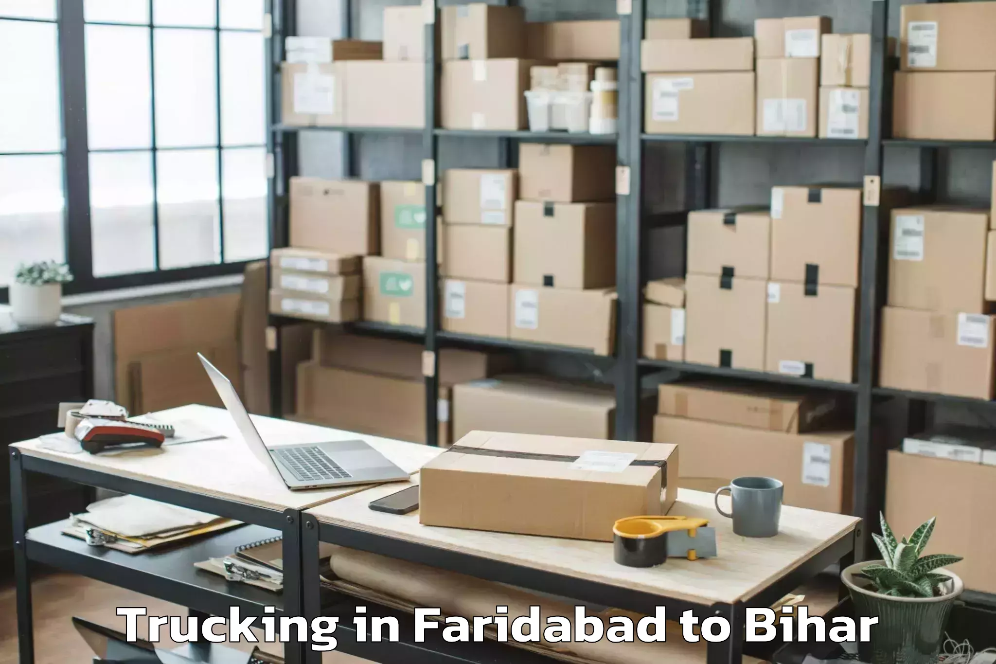 Easy Faridabad to Marouna Trucking Booking